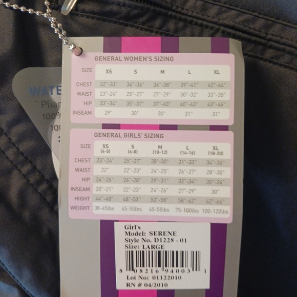 Turbine Boardwear Girl's  Black Serene Low Rise Pants Snow Winter Pants Size L - Picture 3 of 4